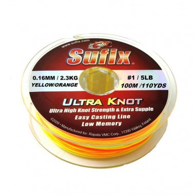 Sufix Ultra Knot - Orange Yellow